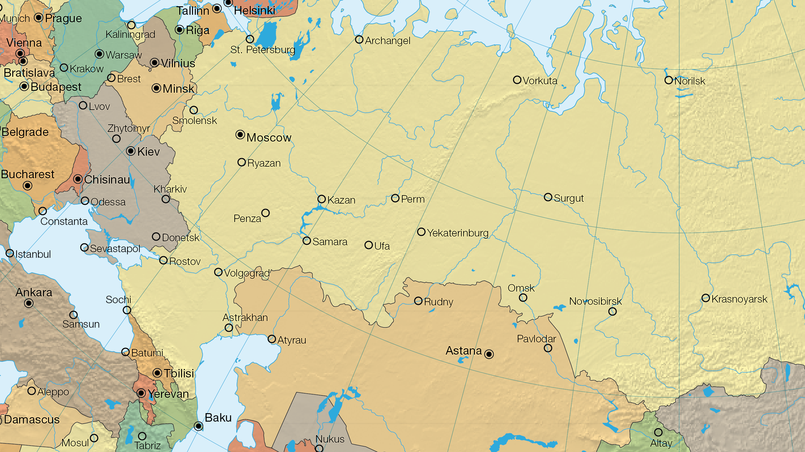 Eurasienkarte Slideshow